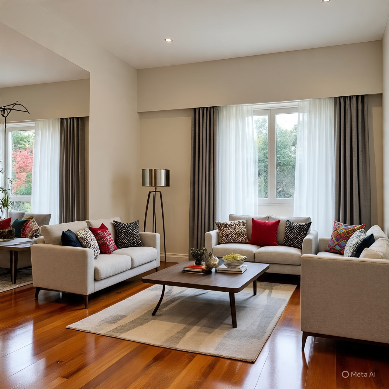 Colorful living room design